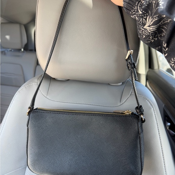 Michael Kors Black and Gold Studded Crossbody Bag - Picture 2 of 6